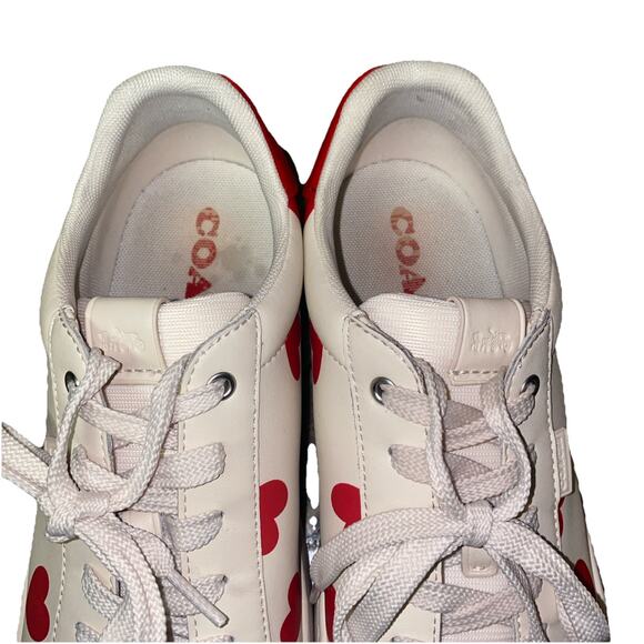 Coach Women’s Lowline Low Top Sneaker with Signature Valentine’s Day 9.5B - Picture 7 of 10
